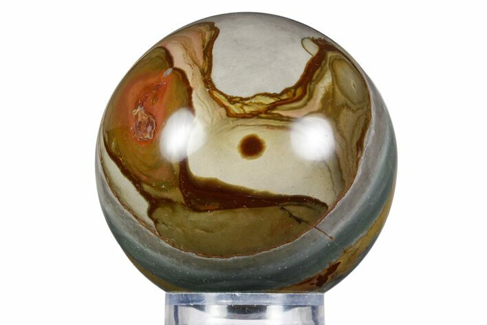 Polished Polychrome Jasper Sphere - Madagascar #358984